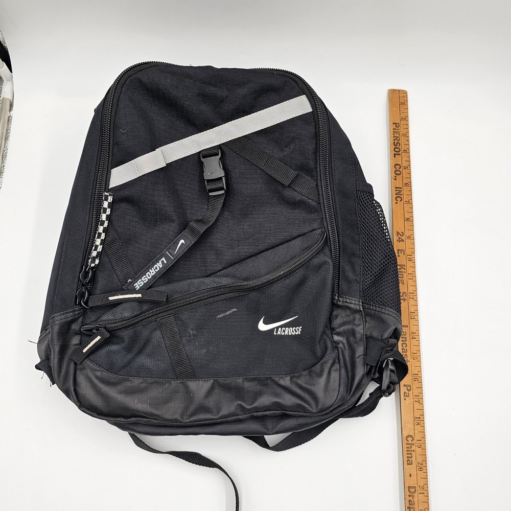 Nike Lacrosse‎ Lazer Backpack Black Insulated Gear Bag Sports Travel Rucksack - Picture 8 of 10